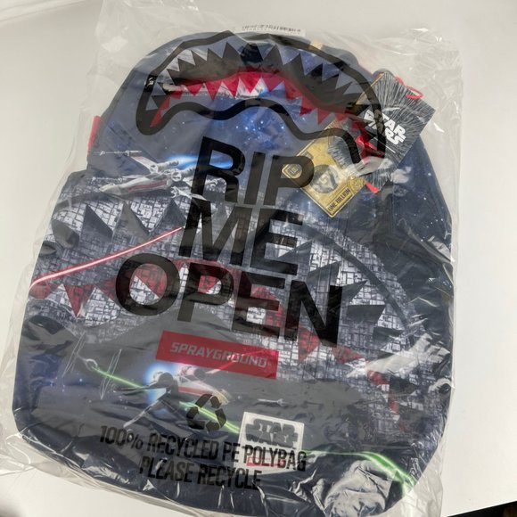 New Sprayground Star Wars Death Shark DLXV Backpack - Picture 11 of 11